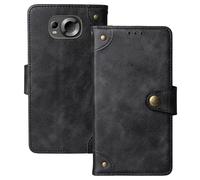 Anybird Premium Retro Flip Leather Protector Case For MaxCom MS601 6" Magnetic Card Slot Protective Bumper (Black)