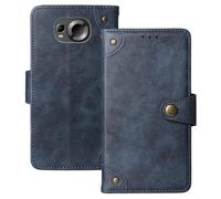 Anybird Premium Retro Flip Leather Protector Case For MaxCom MS601 6" Magnetic Card Slot Protective Bumper (Blue)
