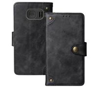 Anybird Premium Retro Flip Leather Protector Case For SPC HARMONY 4G 2.4" Magnetic Card Slot Protective Bumper (Black)