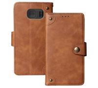 Anybird Premium Retro Flip Leather Protector Case For SPC HARMONY 4G 2.4" Magnetic Card Slot Protective Bumper (Brown)