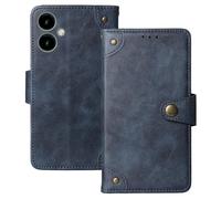 Anybird Premium Retro Flip Leather Protector Case For SPC Zeus 2 + 5" Magnetic Card Slot Protective Bumper (Blue)