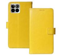 Anybird Premium Retro Flip Leather Protector Case For SPC Zeus 2 Elite 6.7" Magnetic Card Slot Protective Bumper Folio Pouch (Yellow)