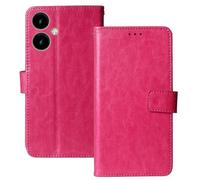 Anybird Premium Retro Flip Leather Protector Case For SPC ZEUS 2 PRO 6.1" Magnetic Card Slot Protective Bumper Folio Pouch (Rose)