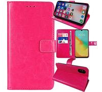 Anybird Premium Retro Flip Leather Protector Case For Teracube 2S / Teracube 2E / Teracube Thrive Magnetic Card Slot Protective Bumper Folio Pouch (Rose)