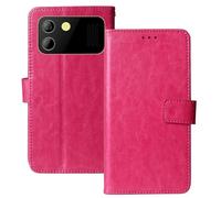 Anybird Premium Retro Flip Leather Protector Case For TTfone TT280 4G 2.8" Magnetic Card Slot Protective Bumper Folio Pouch (Rose)