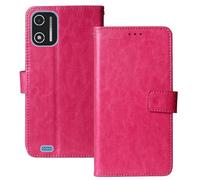 Anybird Premium Retro Flip Leather Protector Case For XGODY X32 2025 5.5" Magnetic Card Slot Protective Bumper Folio Pouch (Rose)