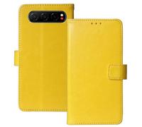 Anybird Premium Retro Flip Leather Protector Case For ZTE Nubia Air 6.78" Magnetic Card Slot Protective Bumper Folio Pouch (Yellow)