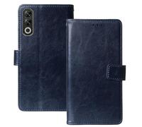 Anybird Premium Retro Flip Leather Protector TPU Silicone Case For Doogee Blade 20 Max 6.6" Magnetic Card Slot Protective Bumper Folio Pouch (Dark Blue)