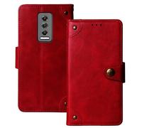 Anybird Premium Retro Flip Leather Protector TPU Silicone Case For Doogee Blade10 / Blade10 Pro 6.56" Magnetic Card Slot Protective Bumper (Brown)