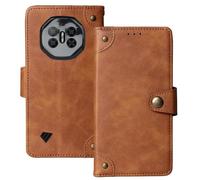 Anybird Premium Retro Flip Leather Protector TPU Silicone Case For DOOGEE Fire 3 Max 4G 5.5" Magnetic Card Slot Protective Bumper (Brown)