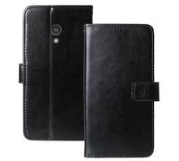 Anybird Premium Retro Flip Leather Protector TPU Silicone Case For Nokia 3210 2024 2.4" Magnetic Card Slot Protective Bumper Folio Pouch (Black)