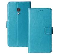 Anybird Premium Retro Flip Leather Protector TPU Silicone Case For Nokia 3210 2024 2.4" Magnetic Card Slot Protective Bumper Folio Pouch (Blue)