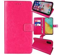 Anybird Premium Retro Flip Leather Protector TPU Silicone Case For ZTE Blade V70 Design/ZTE Blade V70 Vita/Nubia V70 Desig 6.7" Magnetic Card Slot Protective Bumper Folio Pouch (Rose)
