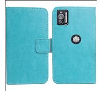 Anybird PU Flip Folio Leather Case For Crosscall STELLAR X5s / X5s Chamonix Mont Blanc 6.49" Business Phone Protection Protector Protective Cover Skin Pouch Etui (Blue)