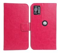 Anybird PU Flip Folio Leather Case For Crosscall STELLAR X5s / X5s Chamonix Mont Blanc 6.49" Business Phone Protection Protector Protective Cover Skin Pouch Etui (Rose)