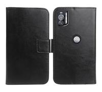 Anybird PU Flip Folio Leather Case For Crosscall STELLAR X5s / X5s Chamonix Mont Blanc 6.49" Business Phone Protection Protector Protective Cover Skin Pouch Etui (Black)