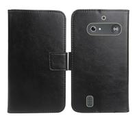 Anybird PU Flip Folio Leather Case For Doro Leva E10 / E11 Doro DFB 0600 2.4" Business Phone Protection Protector Protective Cover Skin Pouch Etui (Black)