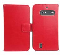Anybird PU Flip Folio Leather Case For Doro Leva E10 / E11 Doro DFB 0600 2.4" Business Phone Protection Protector Protective Cover Skin Pouch Etui (Red)