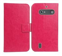 Anybird PU Flip Folio Leather Case For Doro Leva L10 / Doro Leva L11 / Doro Leva 11s 2.4" Business Phone Protection Protector Protective Cover Skin Pouch Etui (Rose)