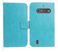 Anybird PU Flip Folio Leather Case For Doro Leva L10/L11/11s 2.4" Business Phone Protection Protector Cover Skin Pouch (Blue)