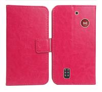 Anybird PU Flip Folio Leather Case For Doro Leva X10 2.4" Business Phone Protection Protector Protective Cover Skin Pouch Etui (Rose)