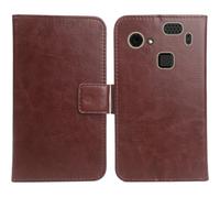 Anybird PU Flip Folio Leather Case For HAMMER Blade 3 4G 6.2" Business Phone Protection Protector Protective Cover Skin Pouch Etui (Brown)