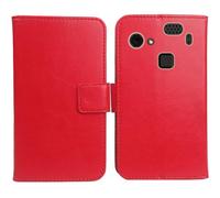 Anybird PU Flip Folio Leather Case For HAMMER Blade 3 4G 6.2" Business Phone Protection Protector Protective Cover Skin Pouch Etui (Red)