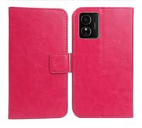 Anybird PU Flip Folio Leather Case For HMD Arc/HMD Key/HMD Aura² 6.52" Business Phone Protection Protector Protective Cover Skin Pouch Etui (Rose)