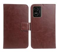 Anybird PU Flip Folio Leather Case For HMD Arc/HMD Key/HMD Aura² 6.52" Business Phone Protection Protector Protective Cover Skin Pouch Etui (Brown)