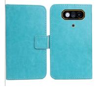Anybird PU Flip Folio Leather Case For JCB Toughphone E10 4G 6.6" Business Phone Protection Protector Protective Cover Skin Pouch Etui (Blue)
