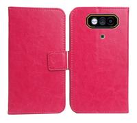 Anybird PU Flip Folio Leather Case For JCB Toughphone E10 4G 6.6" Business Phone Protection Protector Protective Cover Skin Pouch Etui (Rose)