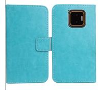Anybird PU Flip Folio Leather Case For JCB Toughphone E50 5G 6.1" Business Phone Protection Protector Protective Cover Skin Pouch Etui (Blue)