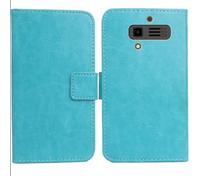 Anybird PU Flip Folio Leather Case For JCB Tradesman 3 4G 2.8" Business Phone Protection Protector Protective Cover Skin Pouch Etui (Blue)