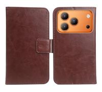 Anybird PU Flip Folio Leather Case For OUKITEL C17 Mini 4" Business Phone Protection Protector Protective Cover Skin Pouch Etui (Brown)