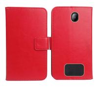 Anybird PU Flip Folio Leather Case For Panasonic KX-TF200 2.4" Business Phone Protection Protector Protective Cover Skin Pouch Etui (Red)