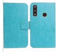 Anybird PU Flip Folio Leather Case For Teracube 2S / Teracube 2E / Teracube Thrive Business Phone Protection Protector Protective Cover Skin Pouch Etui (Blue)