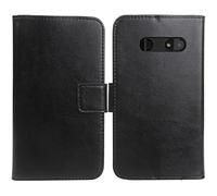 Anybird PU Flip Folio Leather Case For TTfone TT240 2.4" Book Wallet Business Phone Protection Protector Protective Cover Skin Pouch Etui (Black)