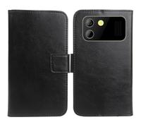 Anybird PU Flip Folio Leather Case For TTfone TT280 4G 2.8" Business Phone Protection Protector Protective Cover Skin Pouch Etui (Black)