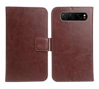 Anybird PU Flip Folio Leather Case For ZTE Nubia Air 6.78" Business Phone Protection Protector Protective Cover Skin Pouch Etui (Brown)