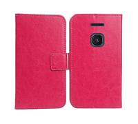 Anybird PU Flip Folio Leather Case TPU Silicone For Nokia 8210 4G 2.8" Book Wallet Business Phone Protection Protector Protective Cover Skin Pouch Etui (Rose)