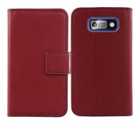 Anybird Red Flip Genuine Real Leather Protector Case For Nokia 110 Power 2" Magnetic Card Slot Wallet