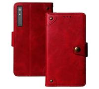 Anybird Red Premium Retro Flip Leather Protector Case For Onyx Boox Palma/Onyx Boox Palma 2 6.13" Magnetic Card Slot Wallet Protective Bumper
