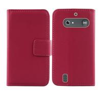Anybird Rose Flip Genuine Real Leather Protector Case For Doro Leva E10 / E11 Doro DFB 0600 2.4" Magnetic Card Slot Wallet