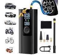 Anycash Portable Tire Inflator, Cordless Air Pump for Car Tires Motorcycle, Bicycle