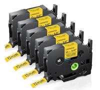 Anycolor TZe-631 Yellow 12mm Compatible with Brother P Touch Label Tape