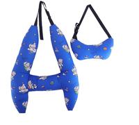 anycoplus Anypillow Car Travel Pillow Blue Space 1 Set H-Shape Neck Support