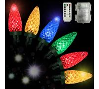 Anycosy Christmas Lights, 32.8 Ft 100 LEDs Strawberry Battery Operated Strings Lights 8 Modes & Timer for Xmas Tree Garland Garden Patio Indoor Outdoor Christmas Decorations