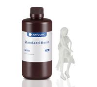 ANYCUBIC 3D Printer Resin, 405nm High Precision Fast Curing Photopolymer Resin for LCD 3D Printing 1kg White