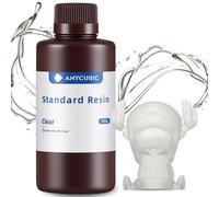 ANYCUBIC 3D Printer Resin 405nm SLA UV-Curing Resin with High Precision and Quick Curing & Excellent Fluidity for LCD 3D Printing Clear 500g