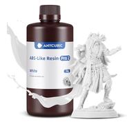 ANYCUBIC 3D Printer Resin, ABS-Like Resin Pro 2 with Enhanced Strength and Toughness, Performance far Superior to ABS-Like Resin, Low Odor, Wide Compatible for All Resin 3D Printers (White, 1kg)